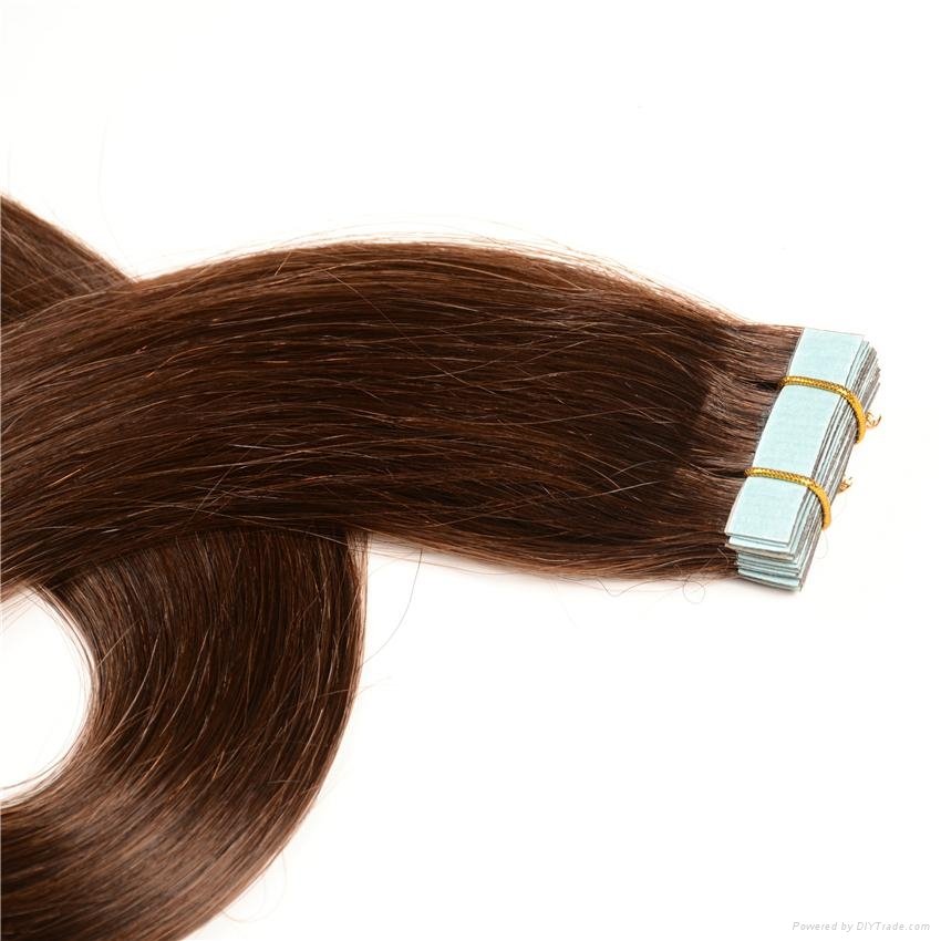  Hot sale double draw tape hair extensions 4