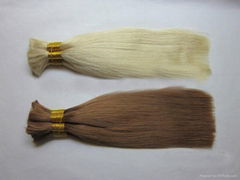  Hot sale 100% Russian Human Remy Hair Bulk with double drawn