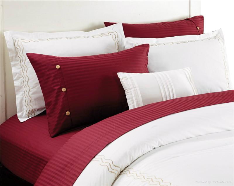 Sateen Stripe 4PCS Sheet Set 2