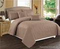 Embossed Quilt Set Bedding set 5pcs