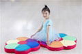 Rainbow flower shape meditation mat