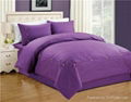 Satin Stripe Polyester Cotton Comforter