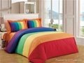 Rainbow engergetic 4pcs/5pcs bedding set duvet cover flat sheet pillowcase 2