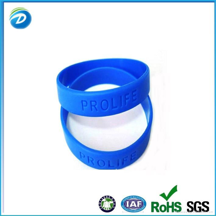 Customized Debossed Silicone Wristbands 2