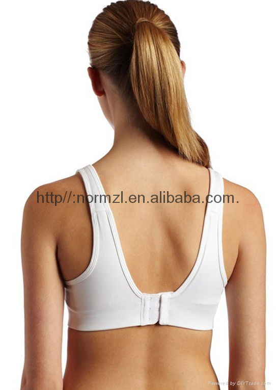 Hot sexy dry fit gym wear for elastic band for sports bra 4