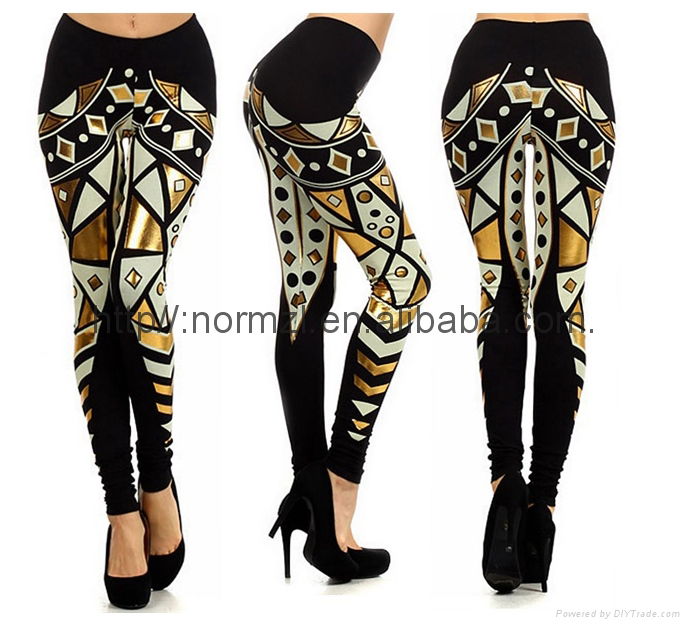 different style yoga leggings with custom logo print 5