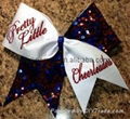 Sublimation Print Custom Cheerleading Hair Bows And Ribbons 4