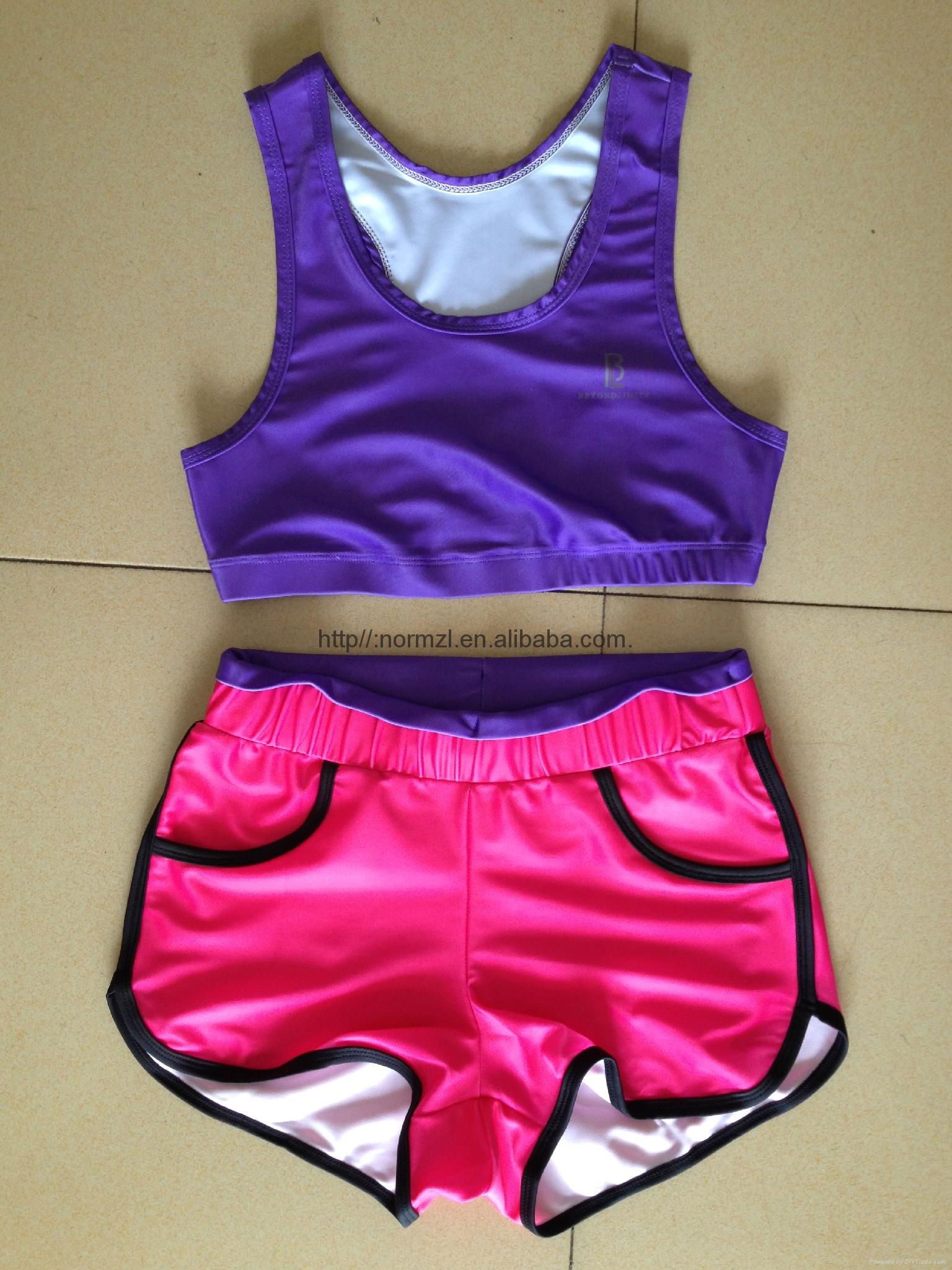 2015 Hot sexy dry fit gym wear for cheap wholesale sports bra 4