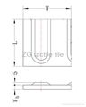 outline drawing of ZG directional tactile tile