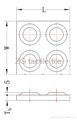 outline drawing of ZG tactile tile