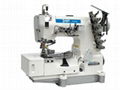 High speed tape binding interlock sewing