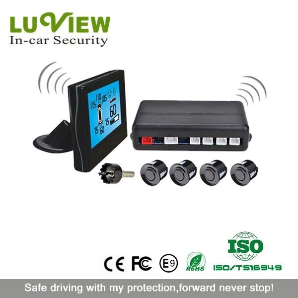 Wireless LCD Screen Car Wireless Blind Spot Sensor for Universal Vehicle 2