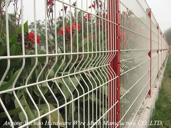 High quality ISO9001 certifcated high quality 3d curved wire mesh fencing panels 4