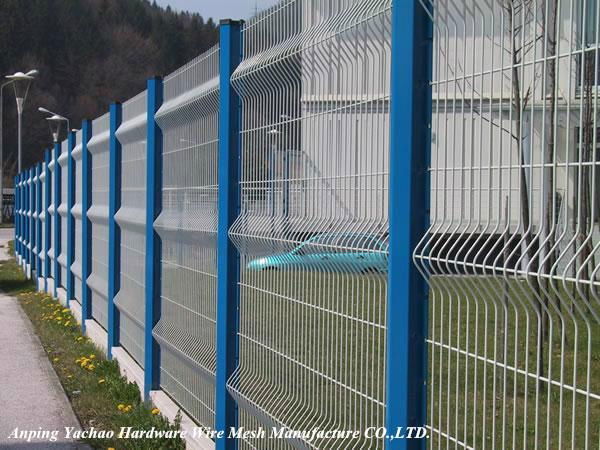 High quality ISO9001 certifcated high quality 3d curved wire mesh fencing panels 3