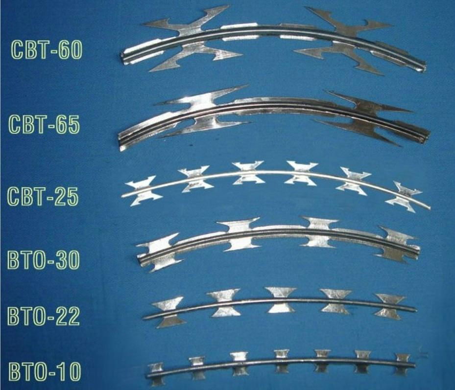 High quality Hot Dipped Galvanized Razor Barbed Wire 4