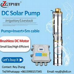 dc solar powered solar pump for deep