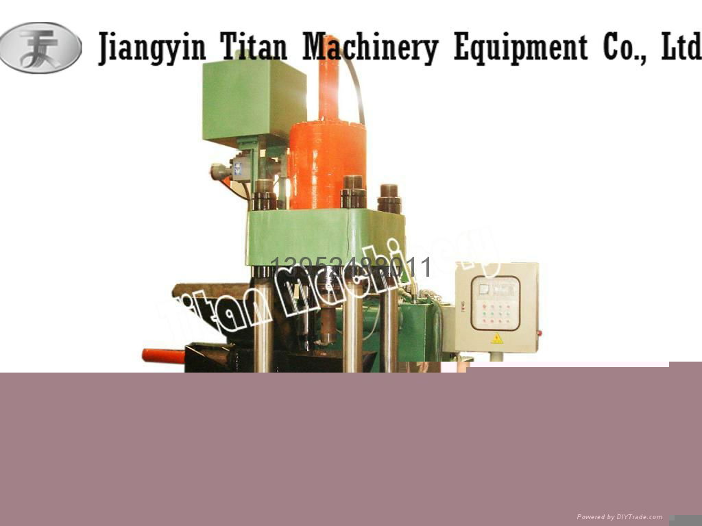 (TITAN)hydraulic metal chips briquetting press 3