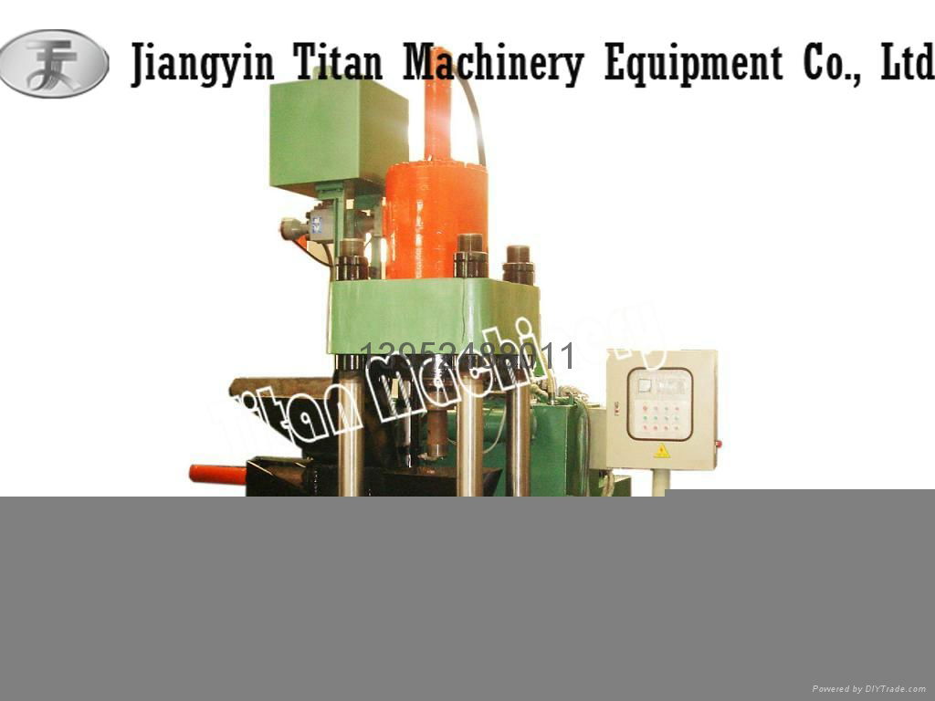 (TITAN)hydraulic metal chips briquetting press 5