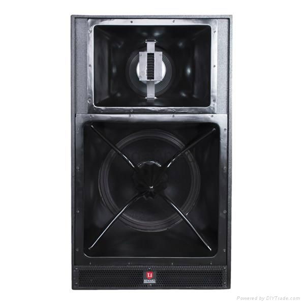 Dual 18 four way speaker system long throw sound speaker