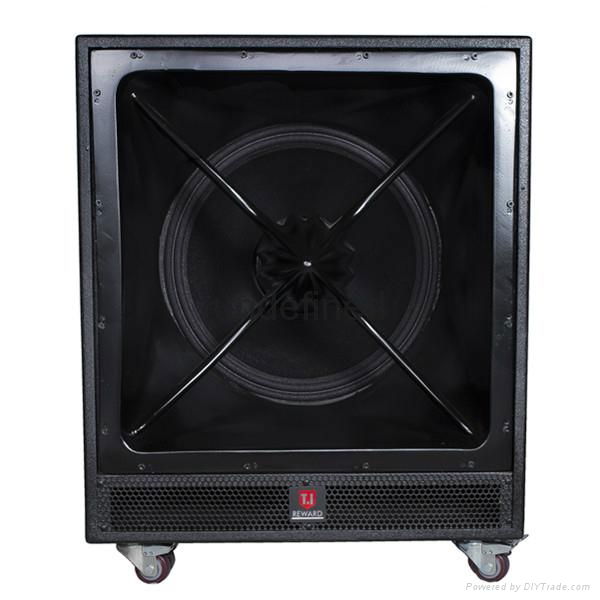 Dual 18 four way speaker system long throw sound speaker 4