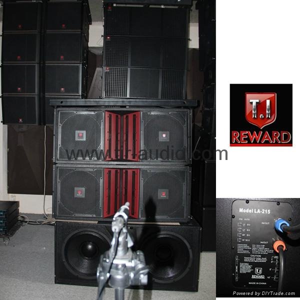 China musical instrument stage line array speakers+Dual 15'' Line Array