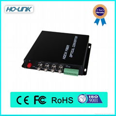 Hot selling 1 Channel HD-CVI/AHD Video to Fiber Converter 720P 1080P Camera 