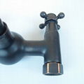 Vintage Style Oil-rubbed Bronze Finish Double Handles Kitchen Faucets 5