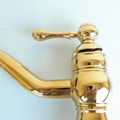 Solid Brass Single Handle Contemporary Ti-PVD Finish Bathroom Sink Faucet 3