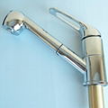Solid Brass Pull Out Kitchen Faucet (Chrome Finish) 2
