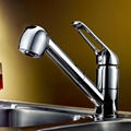 Solid Brass Pull Out Kitchen Faucet