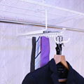 White Gliding Tie&Belt Rack with Valet