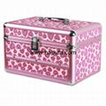 Mini Aluminum Makeup Case with Drawer (HB-2213) 3