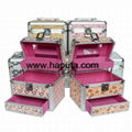 Mini Aluminum Makeup Case with Drawer (HB-2213) 5