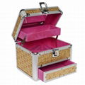 Mini Aluminum Makeup Case with Drawer (HB-2213) 4