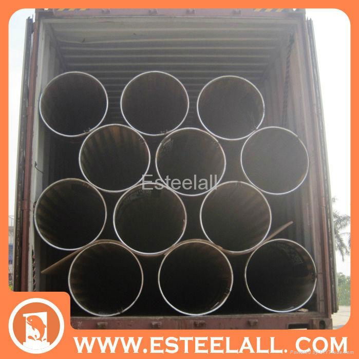 astm api erw spiral weld steel black pipe