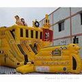 durable inflatable pirate ship for kids 4