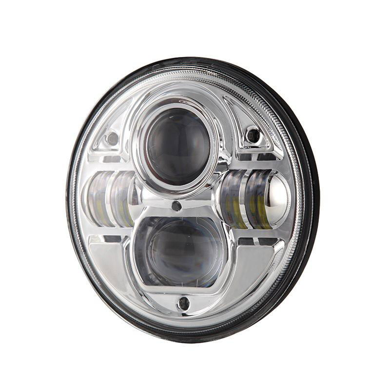 7 INCH CARBON BLACK LED HEADLIGHT PAIR