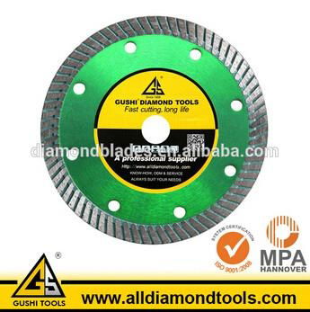 Continuous Turbo Rim Thin Diamond Saw Blades for Cutting Granite