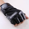 Leather half-finger gloves