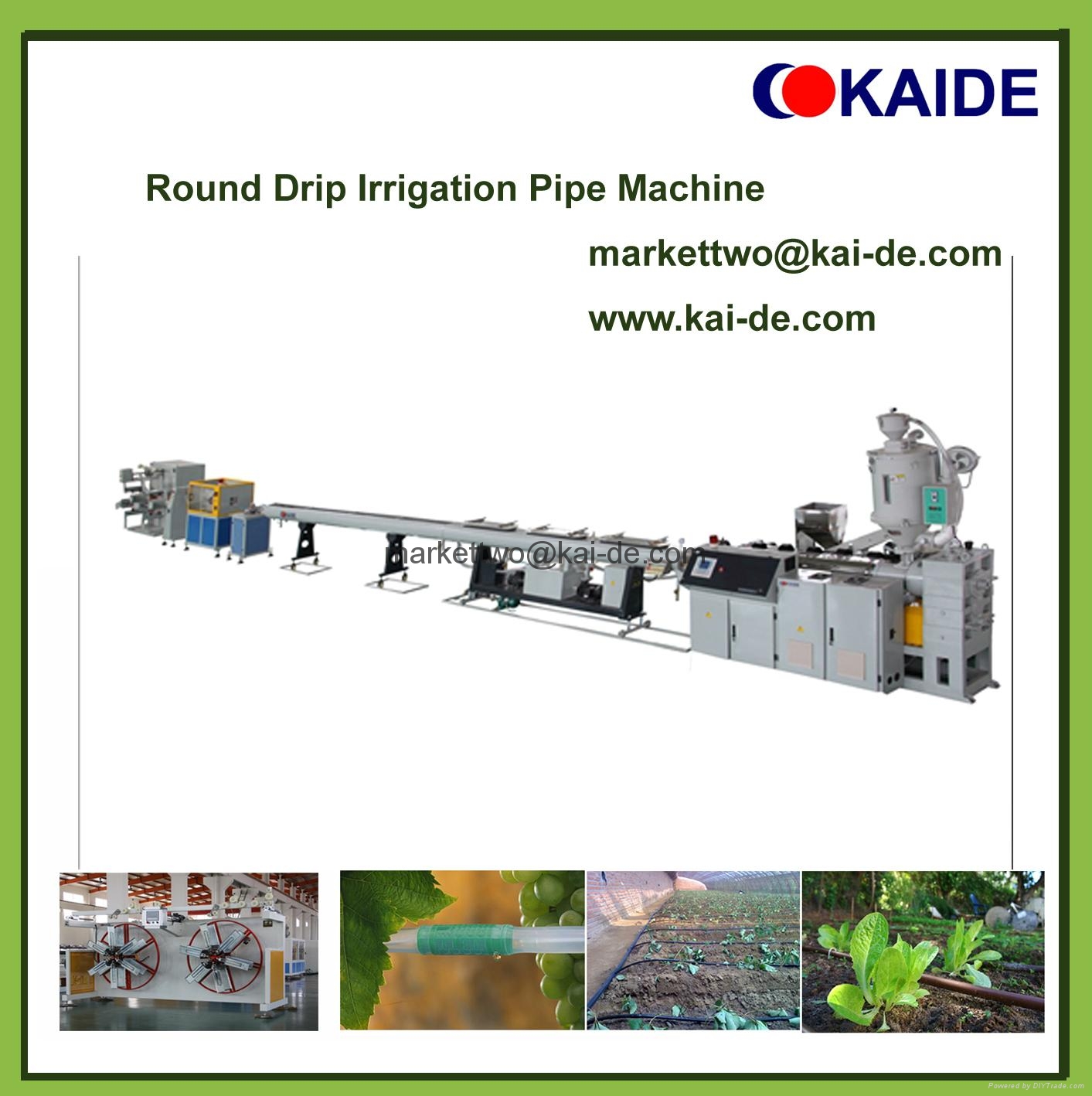Round Drip Irrigation Pipe Machine round drip line KAIDE (China