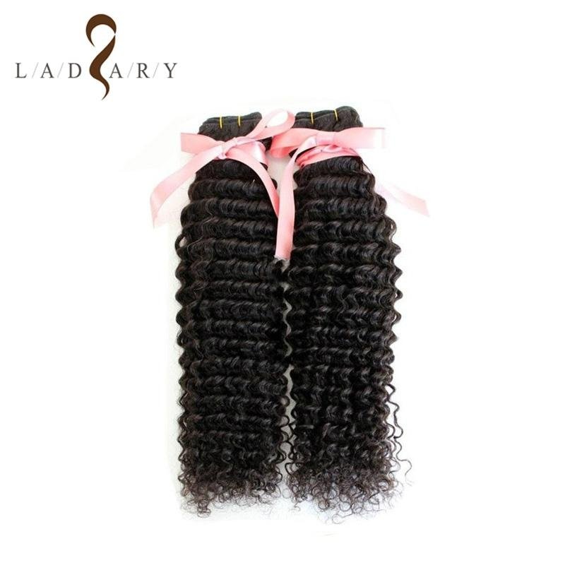 New Arrival Virgin Peruvian Hair Double Layers Afro Kinky Human Hair Weave 2