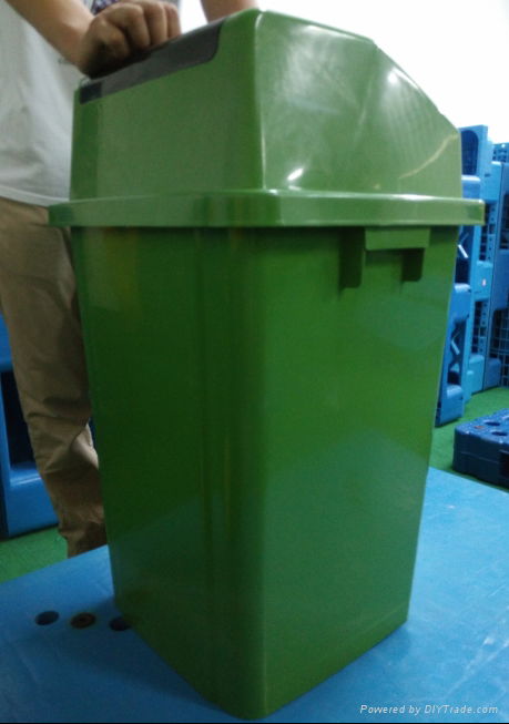 Small Size Plastic Waste Bin 60L Recycling Containers 4