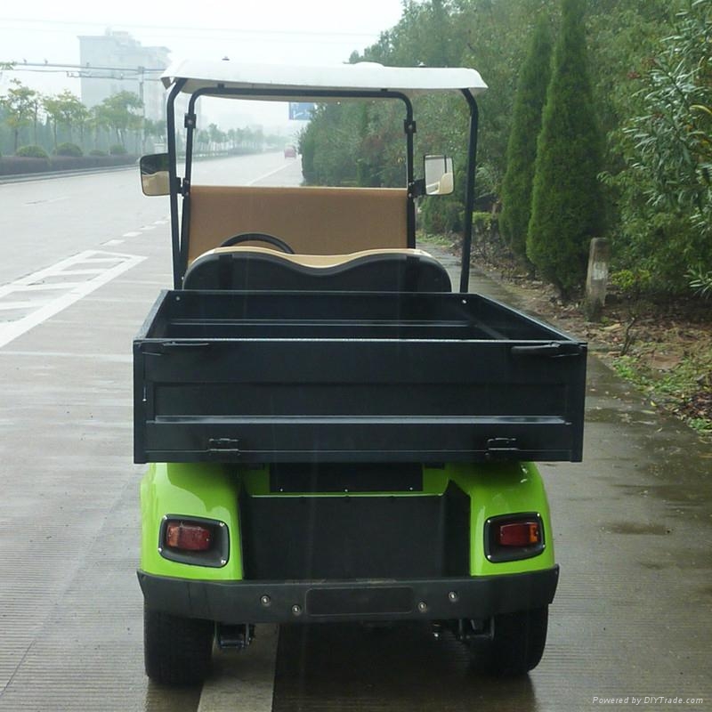 2 seat electric utility vehicle with lime color for sale JHGFEE4S