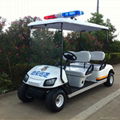 4 seat electric police golf cart for