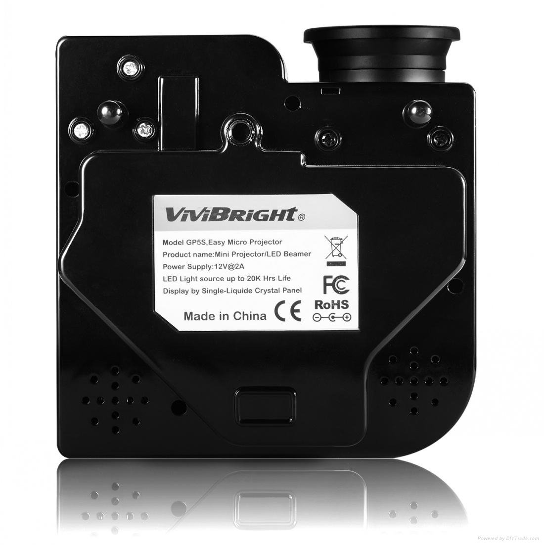 Vivibright GP5S Mini LED Portable Projector/Beamer                               5