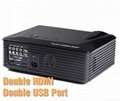 Home theater LED Projector S200 double HDMI  USB  800*480P                       3
