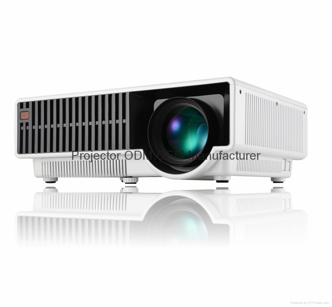 Full HD 1080P Digital TV Projector W300  with 2500 Lumens for home theater       2