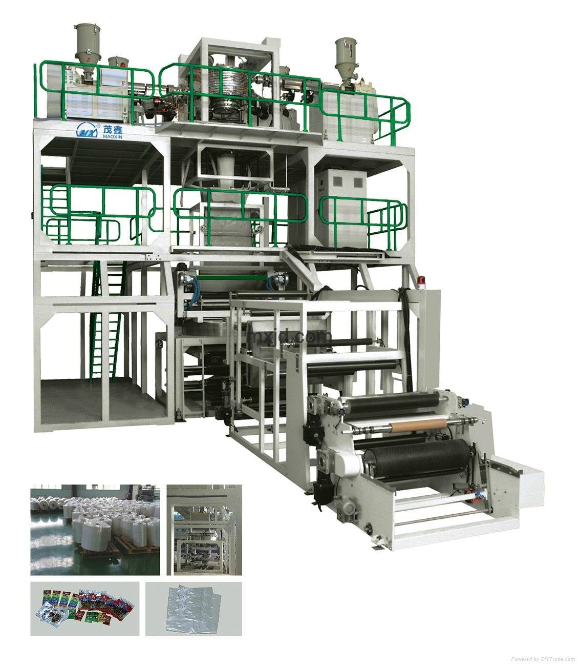 Co-extrusion (Rotary Traction Downward Blowing) Film Blowing Machine Line