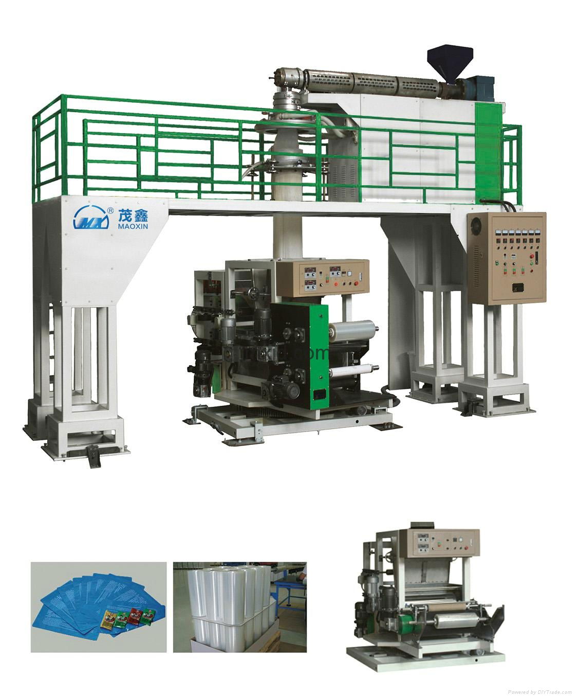 Monolayer Water-cooling Downward Film Blowing Machine