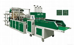 Automatic Double Channels Double Layer 4 - 6 Lines Vest  Bag Making Machine